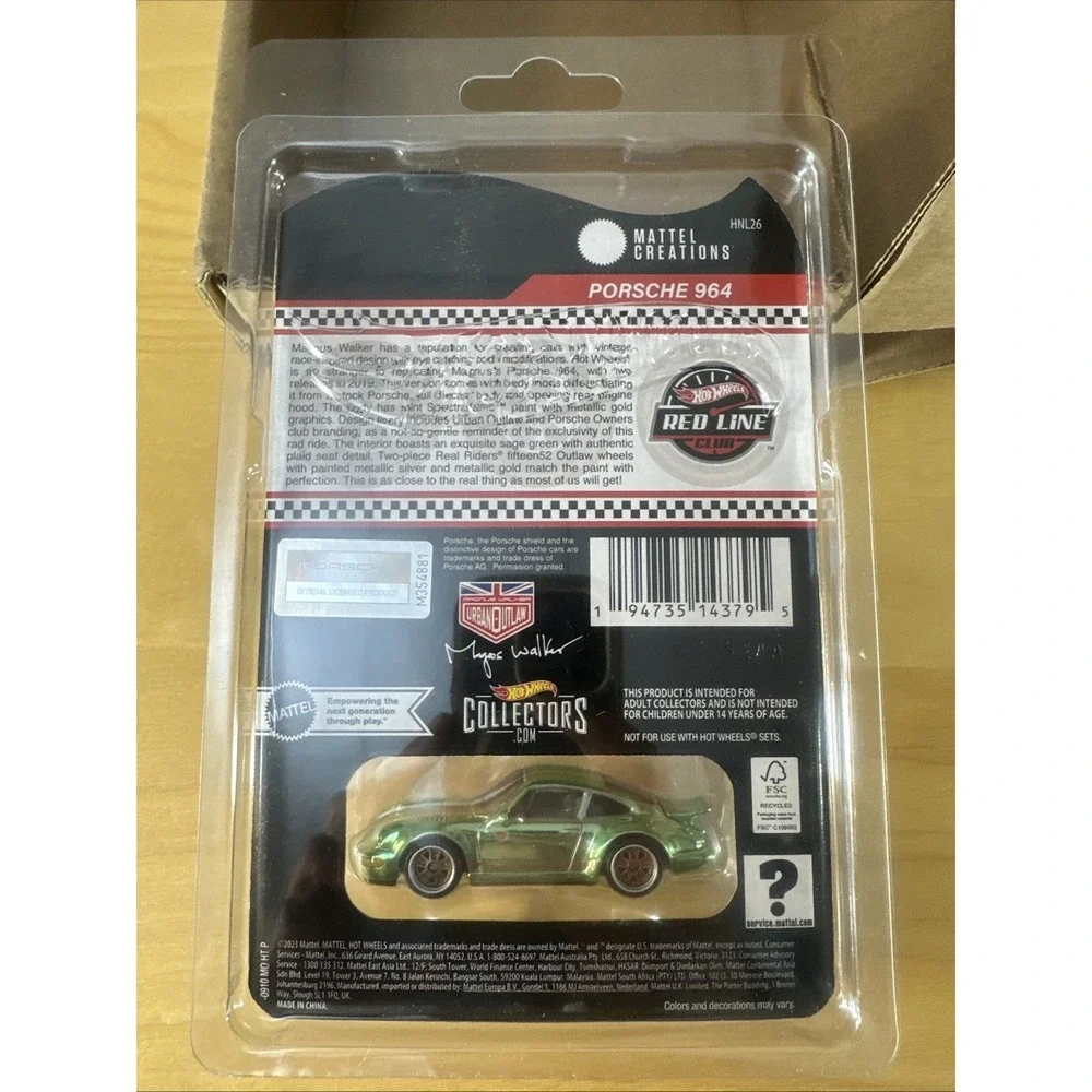 Hot Wheels RLC Exclusive Porsche 964 Magnus Walker Urban Outlaw
